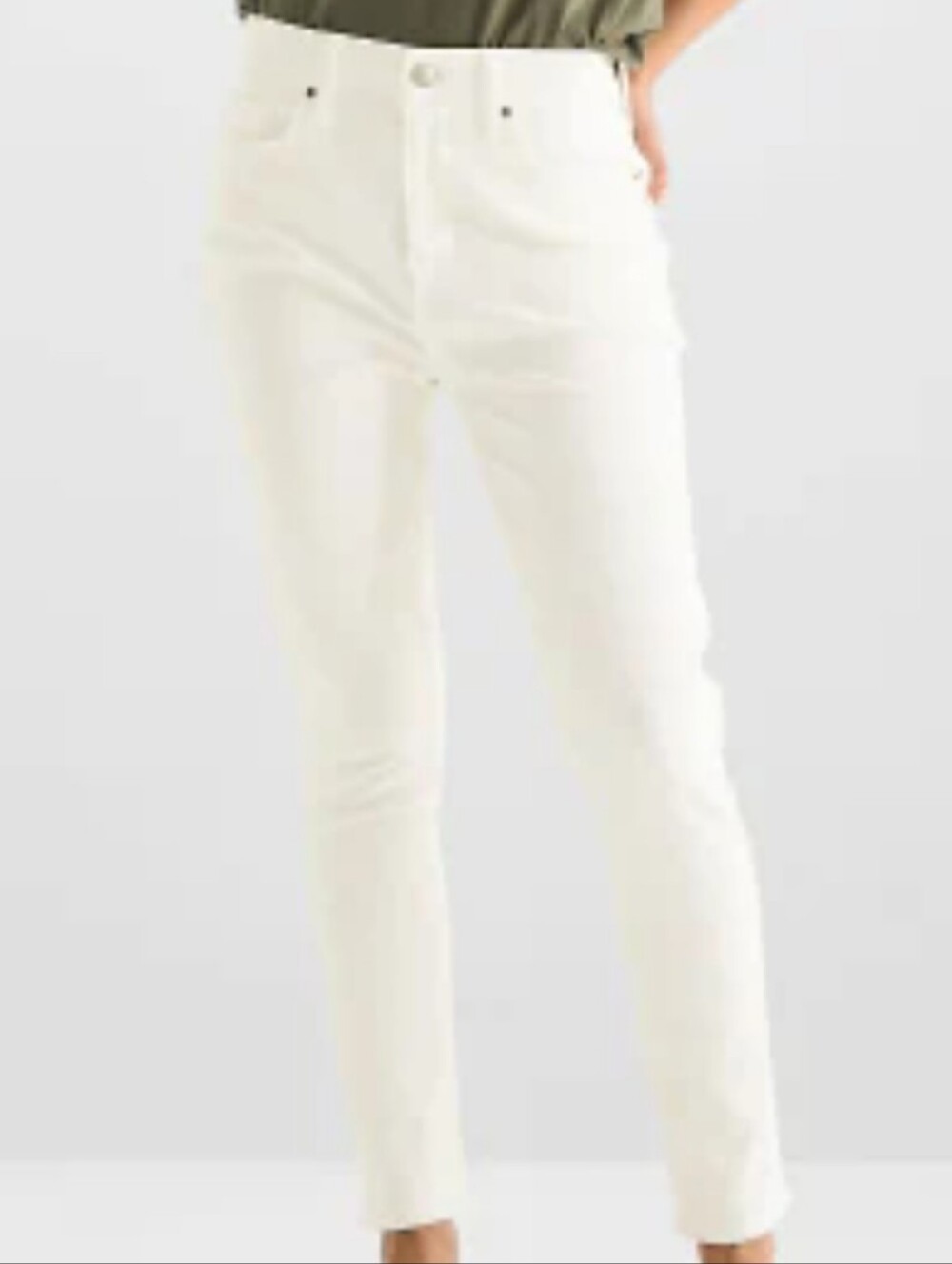 Gloria Vanderbilt Ladies' Size 8 Amanda White High Rise Skinny Leg Jean NWT